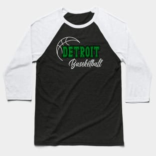 Classic Name Detroit Vintage Styles Green Basketball Baseball T-Shirt